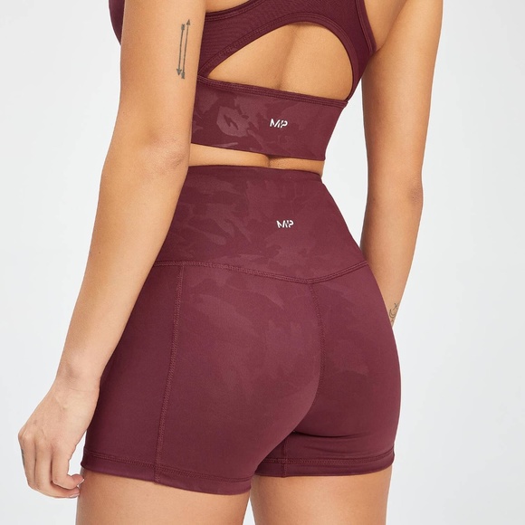 COPY - Women's Adapt Camo Booty Shorts - Merlot - Picture 1 of 4